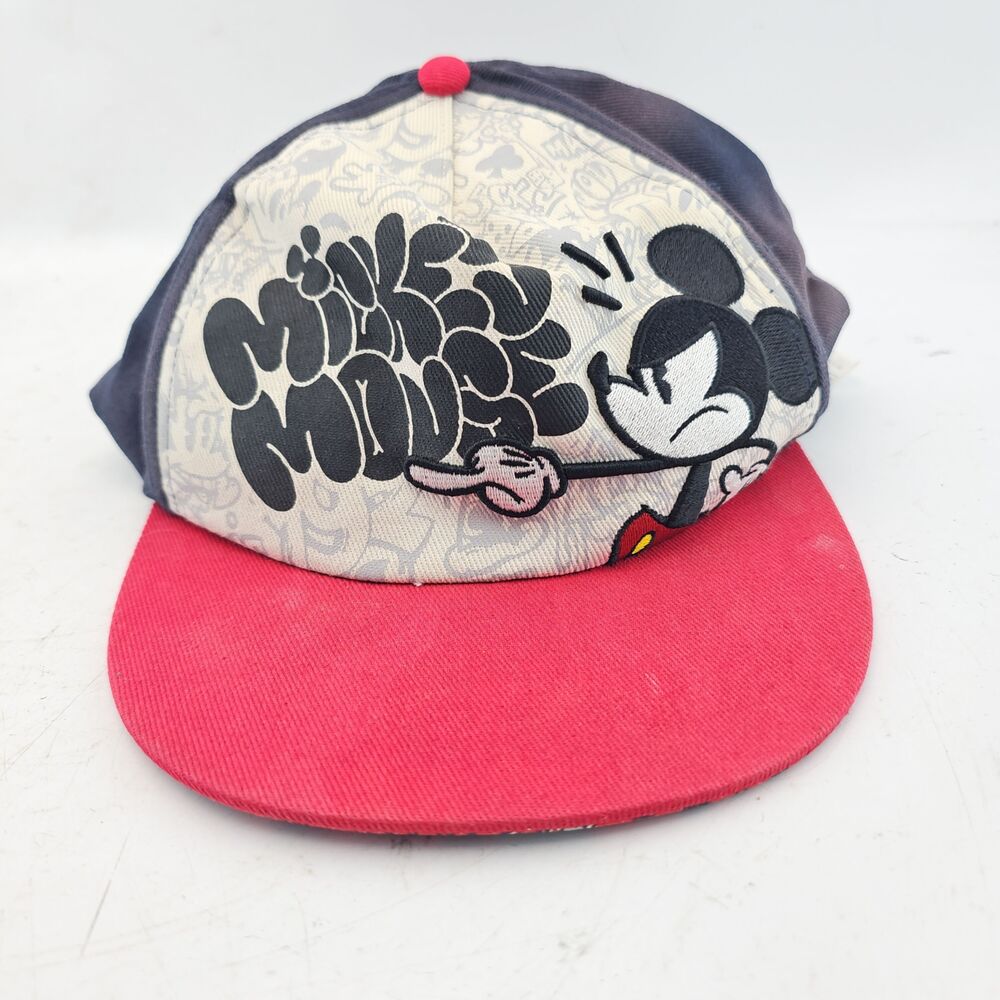 Mickey Mouse Baseball Cap Snapback Disney Perks Graffiti